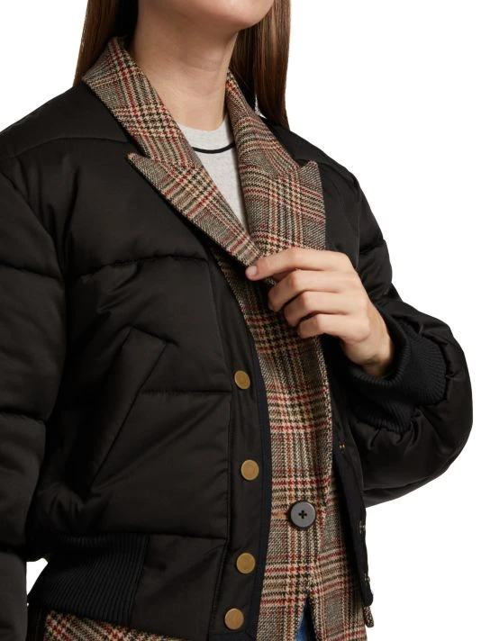 Veronica Beard Larkin Mixed-Media Puffer Jacket 8 Veronica Beard Larkin Mixed-Media Puffer Jacket - Image 6