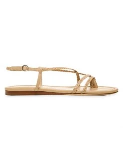 Veronica Beard Soia Braided Strappy Sandals