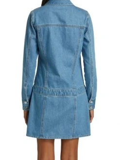 Veronica Beard Cicely Drop-Waist Denim Dress -Veronica Beard shop unnamed file 2694
