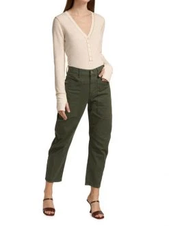 Veronica Beard Charlie High-Rise Stretch Barrel-Leg Jeans -Veronica Beard shop unnamed file 2698