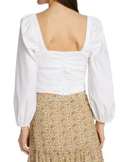 Veronica Beard Kayla Puff-Sleeve Top 6 Veronica Beard Kayla Puff-Sleeve Top -Veronica Beard shop unnamed file 2716