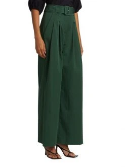 Veronica Beard Maliyah Pleated-Front Straight Pants -Veronica Beard shop unnamed file 2748