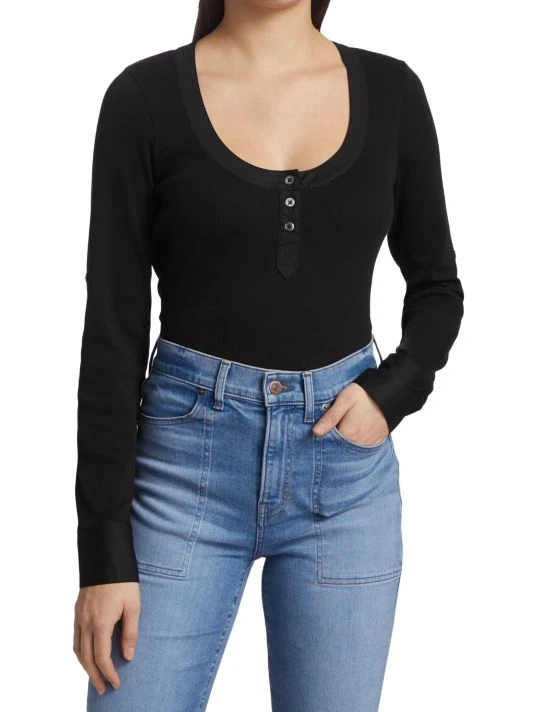 Veronica Beard Mckenna Henley Top 5 Veronica Beard Mckenna Henley Top - Image 3