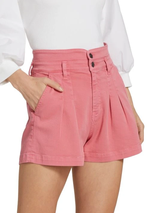 Veronica Beard Jaylen Pleated Denim Shorts 6 Veronica Beard Jaylen Pleated Denim Shorts - Image 4