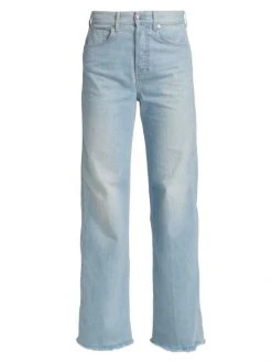 Veronica Beard Taylor High-Rise Wide-Leg Jeans