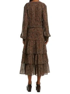 Veronica Beard Tunis Tiered Paisley-Print Dress -Veronica Beard shop unnamed file 2793