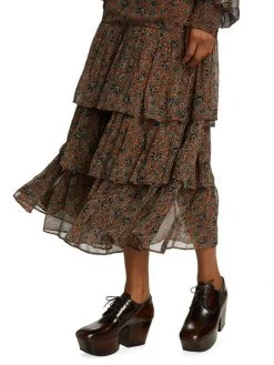 Veronica Beard Tunis Tiered Paisley-Print Dress -Veronica Beard shop unnamed file 2794