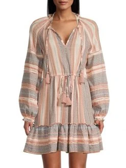 Veronica Beard Danica Printed Cotton Mini Dress -Veronica Beard shop unnamed file 2805