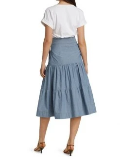 Veronica Beard Emmitt Mixed-Media Midi Dress -Veronica Beard shop unnamed file 2825