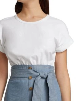 Veronica Beard Emmitt Mixed-Media Midi Dress -Veronica Beard shop unnamed file 2826