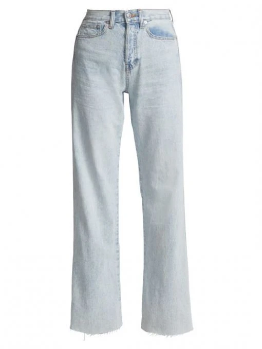 Veronica Beard Taylor High-Rise Stretch Wide-Leg Jeans -Veronica Beard shop unnamed file 2828