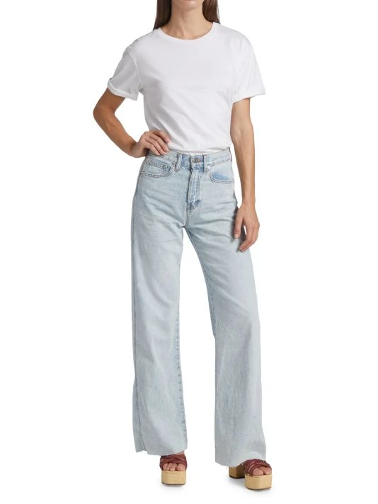 Veronica Beard Taylor High-Rise Stretch Wide-Leg Jeans 4 Veronica Beard Taylor High-Rise Stretch Wide-Leg Jeans - Image 2