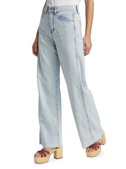 Veronica Beard Taylor High-Rise Stretch Wide-Leg Jeans 6 Veronica Beard Taylor High-Rise Stretch Wide-Leg Jeans - Image 4