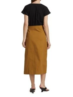 Veronica Beard Larsen Two-Tone Midi-Dress -Veronica Beard shop unnamed file 296