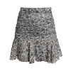 Veronica Beard Taras Ruched Silk Skirt