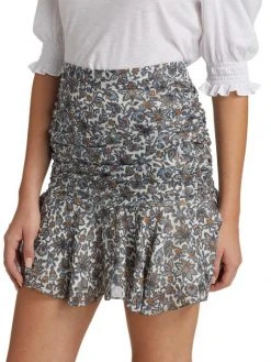 Veronica Beard Taras Ruched Silk Skirt -Veronica Beard shop unnamed file 316