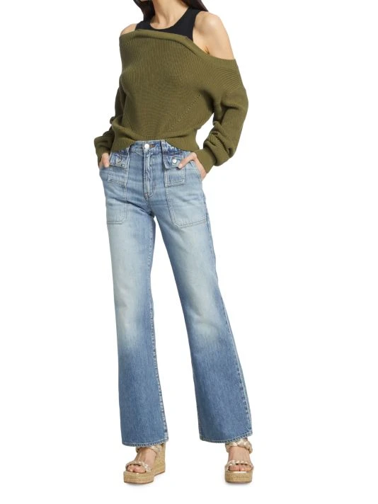 Veronica Beard Prescott Asymmetric Cotton Knit Sweater 4 Veronica Beard Prescott Asymmetric Cotton Knit Sweater - Image 2