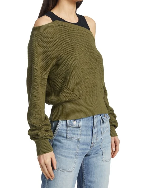 Veronica Beard Prescott Asymmetric Cotton Knit Sweater 6 Veronica Beard Prescott Asymmetric Cotton Knit Sweater - Image 4