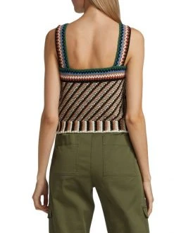 Veronica Beard Livina Woven Tank Top -Veronica Beard shop unnamed file 378