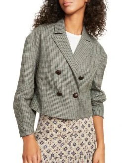 Veronica Beard Sybille Cropped Tailored Jacket -Veronica Beard shop unnamed file 383