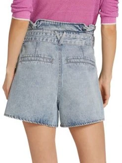 Veronica Beard Nori Denim Paperbag Shorts -Veronica Beard shop unnamed file 390