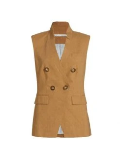 Veronica Beard Amika Double-Breasted Vest