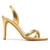 Veronica Beard Analita Metallic Leather Sandals