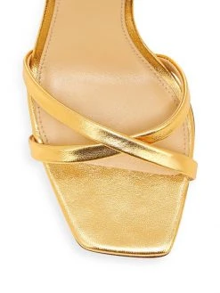 Veronica Beard Analita Metallic Leather Sandals -Veronica Beard shop unnamed file 403