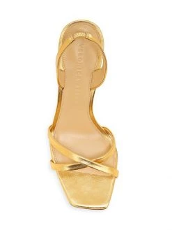 Veronica Beard Analita Metallic Leather Sandals -Veronica Beard shop unnamed file 404