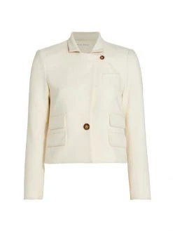 Veronica Beard Boon Boxy Crepe Blazer