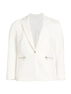 Veronica Beard Core Scuba Schoolboy Jacket White -Veronica Beard shop unnamed file 44