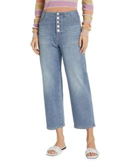 Veronica Beard Crosbie Cropped Wide-Leg Jeans -Veronica Beard shop unnamed file 442