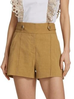Veronica Beard Betty Stretch-Linen Shorts 4 Veronica Beard Betty Stretch-Linen Shorts -Veronica Beard shop unnamed file 456