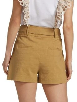 Veronica Beard Betty Stretch-Linen Shorts 6 Veronica Beard Betty Stretch-Linen Shorts -Veronica Beard shop unnamed file 458