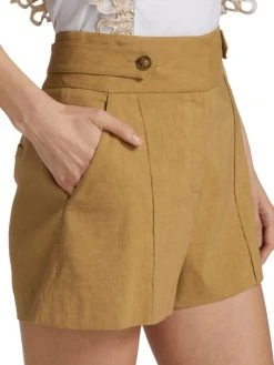 Veronica Beard Betty Stretch-Linen Shorts 7 Veronica Beard Betty Stretch-Linen Shorts -Veronica Beard shop unnamed file 459