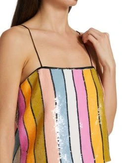 Veronica Beard Harmoni Striped Sequin Tank -Veronica Beard shop unnamed file 487