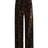 Veronica Beard Edia Floral-Print Velvet Pants