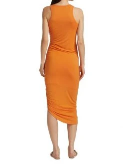 Veronica Beard Haylee Asymmetric Jersey Ruched Dress -Veronica Beard shop unnamed file 533