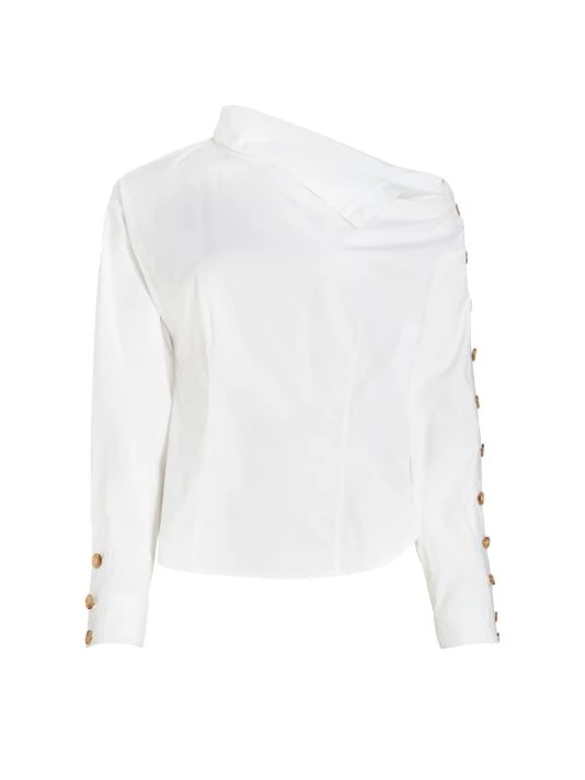 Veronica Beard Fauri Asymmetric Poplin Shirt 3 Veronica Beard Fauri Asymmetric Poplin Shirt