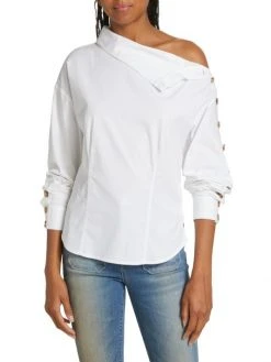 Veronica Beard Fauri Asymmetric Poplin Shirt 11 Veronica Beard Fauri Asymmetric Poplin Shirt -Veronica Beard shop unnamed file 559