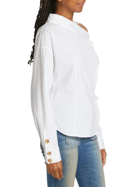 Veronica Beard Fauri Asymmetric Poplin Shirt 6 Veronica Beard Fauri Asymmetric Poplin Shirt - Image 4