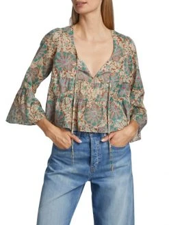 Veronica Beard Azel Floral Blouse 4 Veronica Beard Azel Floral Blouse -Veronica Beard shop unnamed file 594