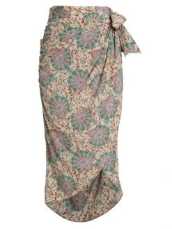Veronica Beard Allaire Printed Midi-Skirt