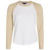 Veronica Beard Mason Long-Sleeve Baseball T-Shirt White Light Khaki 1 Veronica Beard Mason Long-Sleeve Baseball T-Shirt White Light Khaki -Veronica Beard shop unnamed file 624