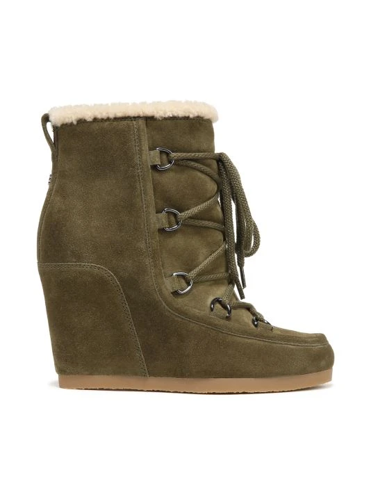 Veronica Beard Elfred Suede Wedge Booties 3 Veronica Beard Elfred Suede Wedge Booties