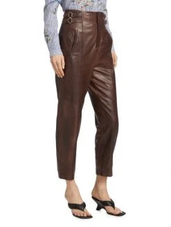 Veronica Beard Jayleen Leather Pants -Veronica Beard shop unnamed file 66