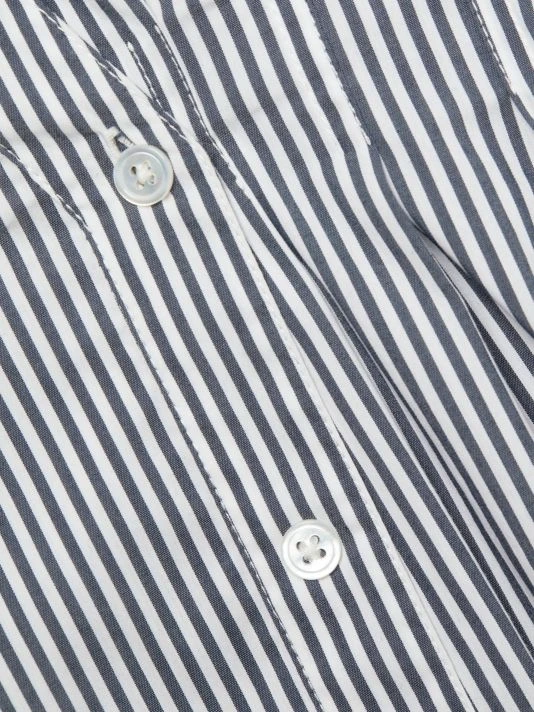 Veronica Beard Rosamund Asymmetric Pinstripe Cotton-Blend Shirt 9 Veronica Beard Rosamund Asymmetric Pinstripe Cotton-Blend Shirt - Image 7