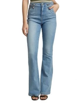 Veronica Beard Beverly Button Tab Flare Jeans 4 Veronica Beard Beverly Button Tab Flare Jeans -Veronica Beard shop unnamed file 683