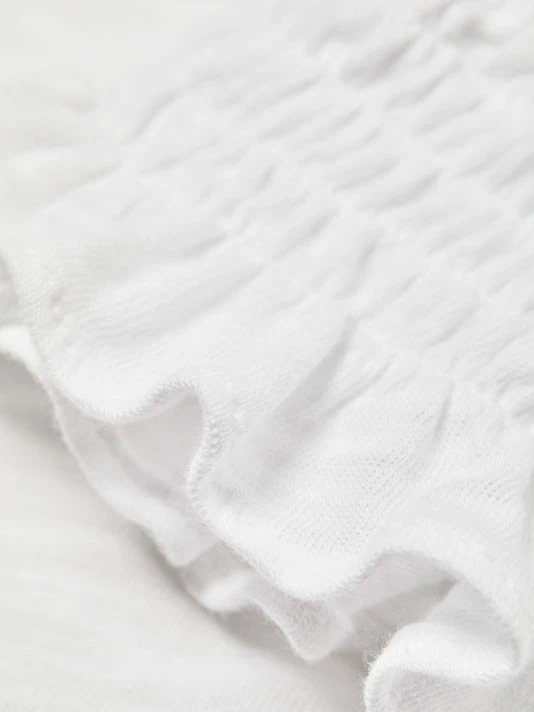 Veronica Beard Jacie Smocked Cotton Tee 9 Veronica Beard Jacie Smocked Cotton Tee - Image 7