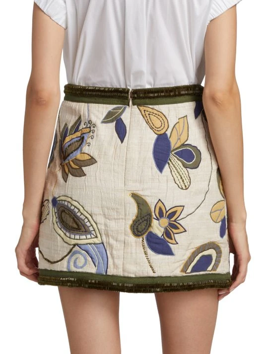 Veronica Beard Inga Embroidered Miniskirt 7 Veronica Beard Inga Embroidered Miniskirt - Image 5